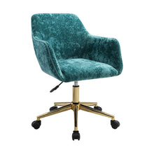 Load image into Gallery viewer, Velvet Upholstered Home Office Swivel Task Chair with Flared Arms, JM2062 Living and Home 
