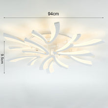 Load image into Gallery viewer, V Shaped Floral Modern Semi-Flush LED Ceiling Light Dimmable/Non-Dimmable Ceiling Lights Living and Home 
