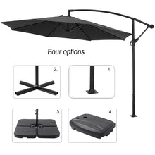 Load image into Gallery viewer, 3M Black Sun Parasol Hanging Banana Umbrella Parasols Living and Home 

