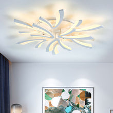Load image into Gallery viewer, V Shaped Floral Modern Semi-Flush LED Ceiling Light Dimmable/Non-Dimmable Ceiling Lights Living and Home 9 Shades Dimmable 
