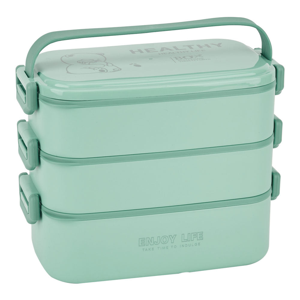 Lifeideas Stackable Bento Lunch Box with Handle 3 Layer, KT0047