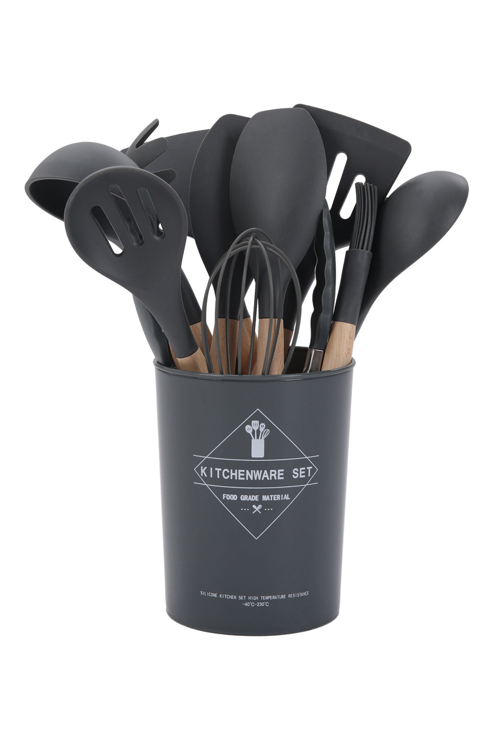11-piece Silicone Kitchen Utensil Set for Nonstick Cookware, KT0085