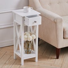 Load image into Gallery viewer, Wooden One Drawer Slim Side Table, FI0094
