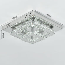 Load image into Gallery viewer, Modern Square Tiered Crystal Ceiling Light Ceiling Light Living and Home 
