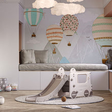 Load image into Gallery viewer, Indoor Baby Bus Toddlers Safety Climber Playset with Slide Swing &amp; Slide Living and Home 
