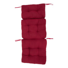 Load image into Gallery viewer, Livingandhome Adirondack Patio Chair Cushion - Red
