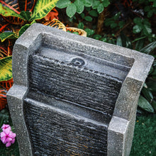 Load image into Gallery viewer, 50CM H Slate Effect Modern Waterfall Ornament Garden Water Feature Cascading Tiered Water Fountains Living and Home 
