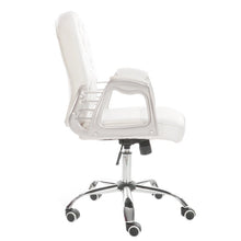 Load image into Gallery viewer, Faux Leather Chesterfield Office Chair with Chrome Base Office Chair Living and Home 
