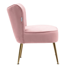 Load image into Gallery viewer, Velvet Cocktail Chairs Accent Chairs with Gold Legs Cocktail Chairs Living and Home 
