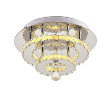 Load image into Gallery viewer, Stacked LED Ceiling Light with Crystal Rims Ceiling Light Living and Home 
