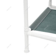 Load image into Gallery viewer, Corner Clothing Rack with 2 Tier Shelves Living and Home 
