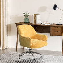 Load image into Gallery viewer, Velvet Upholstered Wheeled Swivel Office Chair Living and Home 
