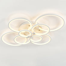 Load image into Gallery viewer, 4/6/8 Rings Circle LED Semi-Flush Ceiling Light Dimmable/Non-Dimmable Ceiling Light Living and Home 
