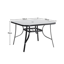 Load image into Gallery viewer, 80/105cm Wide Square Garden Table Patio Outdoor Dining Table Coffee Bistro Table Garden Dining Table Living and Home 
