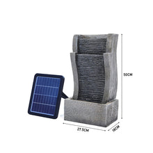 Load image into Gallery viewer, 50CM H Slate Effect Modern Waterfall Ornament Garden Water Feature Cascading Tiered Water Fountains Living and Home 
