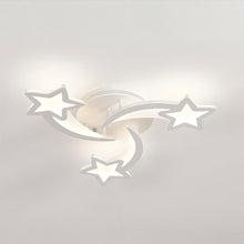 Load image into Gallery viewer, Modern LED Ceiling Light with Star Lampshades Ceiling Light Living and Home W 60 x L 60 x H 6.5 cm Dimmable Warm Glow
