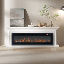 Load image into Gallery viewer, 40/50/60 Inch Electric Fireplace 9 Colour LED Flame Effect Heater with Remote Control Freestanding Fireplaces Living and Home 50 Inches 
