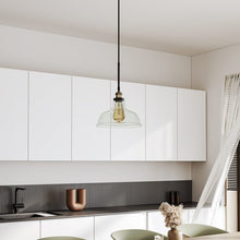 Load image into Gallery viewer, Modern Style Transparent Black Glass Single Light Pendant Light Pendant Lights Living and Home 
