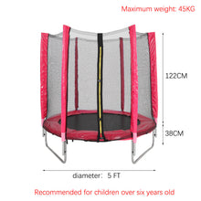 Load image into Gallery viewer, 4ft Height Trampoline with Safety Net and U Shape Legs

