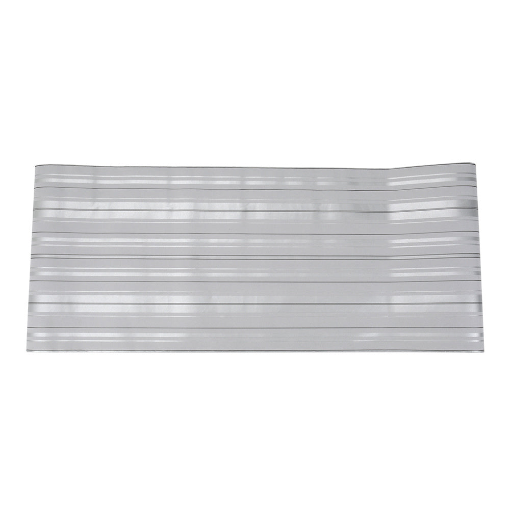 Lifeideas Modern Metallic Silver and Grey Striped Wallpaper, SW0767