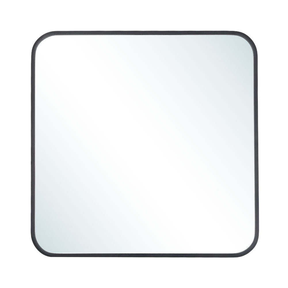 Livingandhome Modern Square Wall Mirror with Aluminum Alloy Frame, WF0071