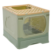 Load image into Gallery viewer, Foldable Cat Litter Box Top Entry Anti-Splashing Cat Toilet
