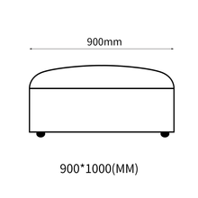 Load image into Gallery viewer, Cottonfy Elegant Linen Tofu Block Fabric Down Sofa Cottonfy UK Footrest Full-Paid 
