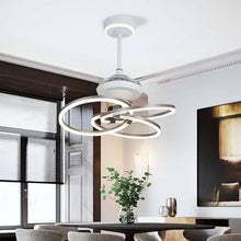 Load image into Gallery viewer, Lightsin 60cm Aluminum Ceiling Fan Light with Remote Timer Control Lightsin UK 
