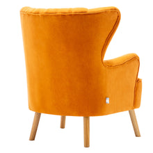 Load image into Gallery viewer, Contemporary Curved Back Armchair with Cushion and Footstool JM1613
