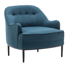 Load image into Gallery viewer, Chesterfield Linen Buttons Padded Accent Armchair
