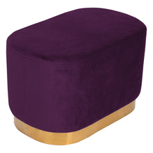 Load image into Gallery viewer, Velvet Dressing Table Stool with Gold-Plated Bottom
