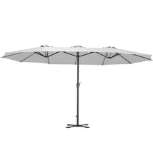 Load image into Gallery viewer, Garden Double-Sided Parasol Umbrella With Foldable Cross Base
