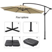 Load image into Gallery viewer, 3M Taupe Sun Parasol Hanging Banana Umbrella
