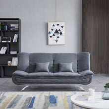 Load image into Gallery viewer, Grey Shell 3 Seater Recliner Sofa Bed
