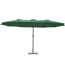 Load image into Gallery viewer, Garden Double-Sided Parasol Umbrella With Foldable Cross Base
