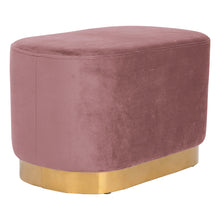 Load image into Gallery viewer, Velvet Dressing Table Stool with Gold-Plated Bottom
