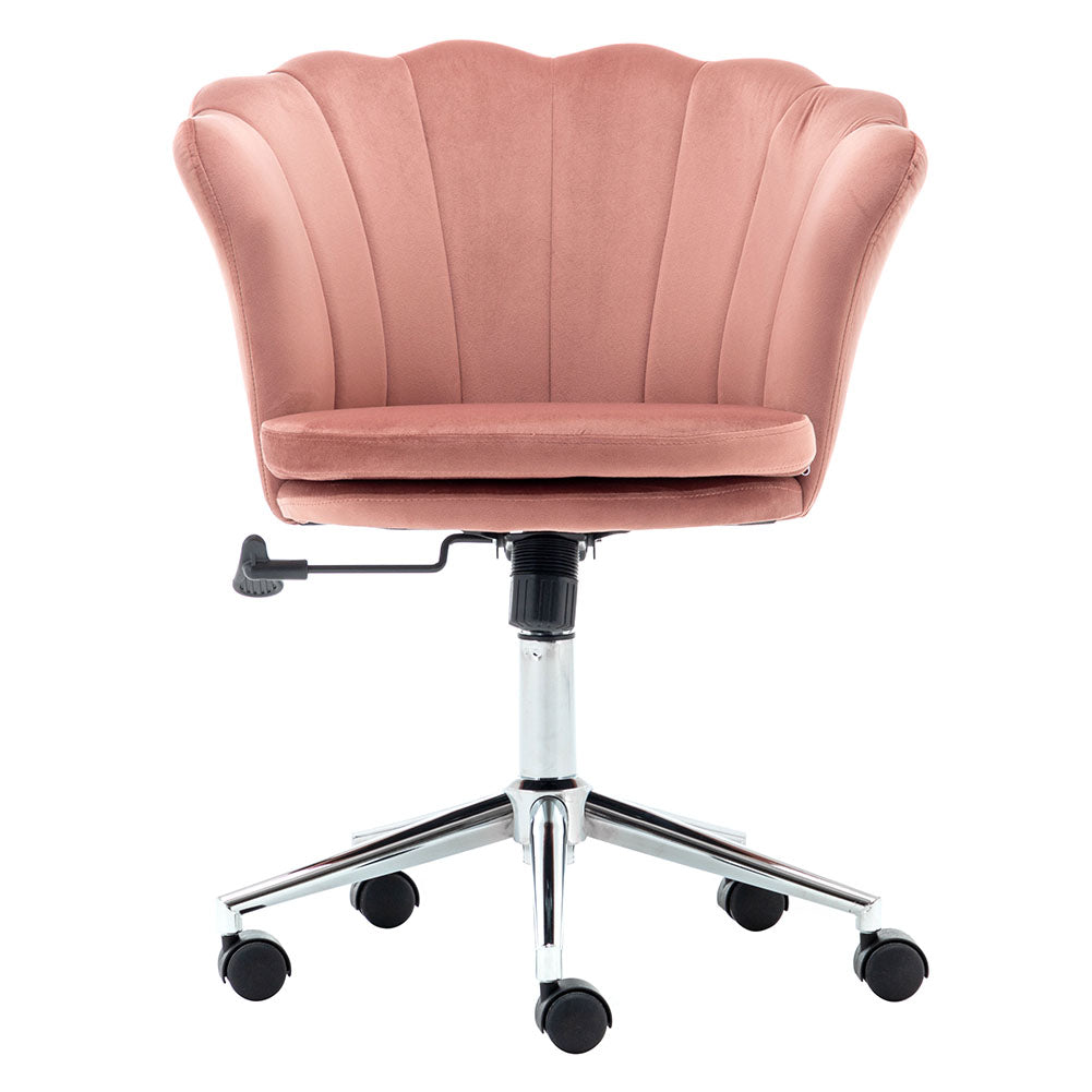 Velvet Office Swivel Chair Gas Lift Adjustable Desk Chair