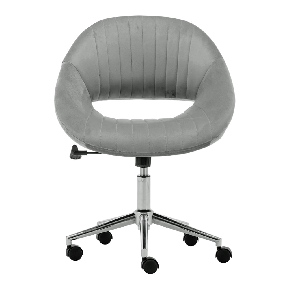 Office Luxury Velvet 360°Swivel Rocking Chair Computer Desk Seat