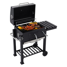 Load image into Gallery viewer, BBQ charcoal grill cart, barbecue, charcoal bbq
