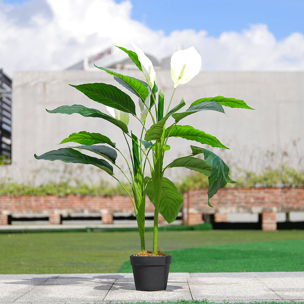 Artificial Potted Flower with Decorative Vase