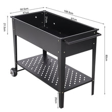 Load image into Gallery viewer, Mobile Raised Garden Bed with Shelf Vegetables Flower Planter Box
