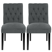 Load image into Gallery viewer, Set of 2 Buttoned Dining Chairs
