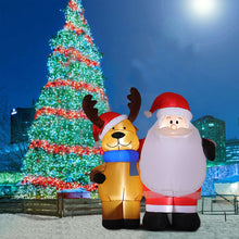 Load image into Gallery viewer, 1.5m Inflatable Father Christmas Air Blown with 4 LED Light UK Plug Outdoor Decor, SC0001
