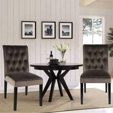 Load image into Gallery viewer, Set of 2 Buttoned Dining Chairs
