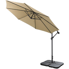 Load image into Gallery viewer, 3M Taupe Sun Parasol Hanging Banana Umbrella
