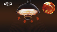 Load and play video in Gallery viewer, Electric Patio Heater 700W, 1500W Ceiling Hanging Mount Heat Lamp
