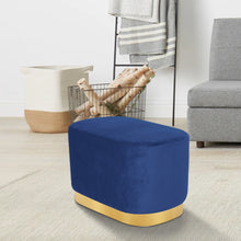 Load image into Gallery viewer, Velvet Dressing Table Stool with Gold-Plated Bottom
