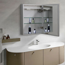 Load image into Gallery viewer, LED Illuminated Bathroom Mirror Cabinet with Touch Switch
