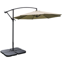 Load image into Gallery viewer, 3M Banana Parasol Patio Umbrella Sun Shade Shelter with Petal Base
