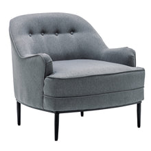 Load image into Gallery viewer, Chesterfield Linen Buttons Padded Accent Armchair
